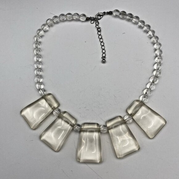 Lot of 3 Boho Statement Necklaces Multistrand Seed Beads Acrylic Bib Art Glass - Picture 9 of 13